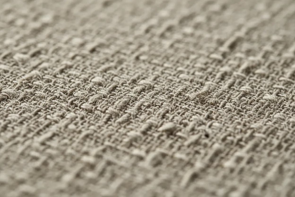 Pellava tekstiilikuitu lähikuva